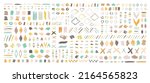 grunge design elements set.... | Shutterstock .eps vector #2164565823