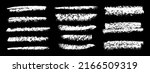 chalk strokes grunge vector set.... | Shutterstock .eps vector #2166509319