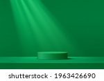 abstract dark green cylinder... | Shutterstock .eps vector #1963426690