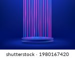 abstract shiny blue cylinder... | Shutterstock .eps vector #1980167420
