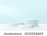 abstract 3d white and blue... | Shutterstock .eps vector #2022056843