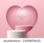 abstract 3d pink room with... | Shutterstock .eps vector #2109829610