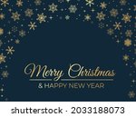 merry christmas elegant... | Shutterstock .eps vector #2033188073