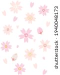 cherry blossoms  petals and... | Shutterstock .eps vector #1940048173