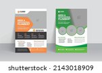 plumbing service flyer template.... | Shutterstock .eps vector #2143018909