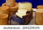 Large selection of cheeses on...