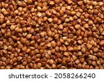  buckwheat texture background. Natural healty food, vegan diet. High quality photo
