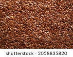 Flax Seeds Background Or...