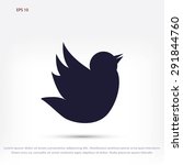 doodle bird icon | Shutterstock .eps vector #291844760