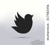 doodle bird icon | Shutterstock .eps vector #317582456