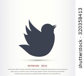 doodle bird icon | Shutterstock .eps vector #320358413
