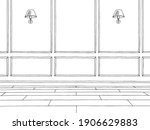 room graphic black white empty... | Shutterstock .eps vector #1906629883