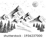 mountain night graphic black... | Shutterstock .eps vector #1936237000