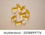 photo pills  fish oil capsules  ... | Shutterstock . vector #2038899776
