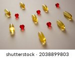 photo pills  fish oil capsules  ... | Shutterstock . vector #2038899803