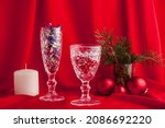 new years still life party... | Shutterstock . vector #2086692220