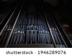 Church Organ With Many Metal...