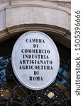 Small photo of Rome, Italy - February 15, 2019: The Italian Chamber of Commerce, Industry, Agriculture and Artisanship (Italian: Camera di Commercio, Industria, Artigianato e Agricoltura, CCIAA)