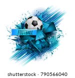 design sports football banner... | Shutterstock .eps vector #790566040