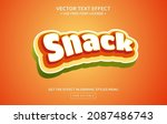 Snack 3d Editable Text Effect