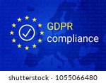 gdpr   general data protection... | Shutterstock .eps vector #1055066480
