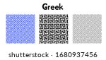 greek key pattern. seamless... | Shutterstock .eps vector #1680937456