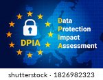 dpia   data protection impact... | Shutterstock .eps vector #1826982323