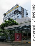 Small photo of Bandung,indonesia- may 7th,2021- Bina Nusantara university building at paskal 23 mall