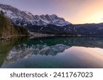 the last light at the Eibsee