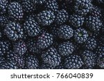 Black Blackberry Texture Or...