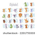 Alphabet. Animals Abc. Cute...