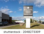 Small photo of Dorval, Quebec, Canada - September 3, 2021: Delta Pharma headquarters in Dorval, Quebec, Canada. Delta Pharma is a subcontractor for the Pharmaceutical, Cosmetics and Natural Health Products
