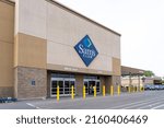 Small photo of Buffalo, NY, USA - May 23, 2022: A Sam’s club store is shown in Buffalo, NY, USA. Sam's West, Inc. is an American chain of membership-only retail warehouse clubs.