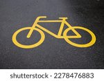 a sign or road marking for bicycle users