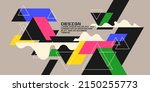 composition with geometric... | Shutterstock .eps vector #2150255773
