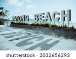 The best travel summer trip famous landmark in Phuket,Thailand.Beautiful sea of popular beach tourism in summer day.Blue sea and sky white sand sunset or sunlight.