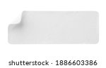 blank white paper sticker label ... | Shutterstock . vector #1886603386