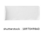 blank white paper sticker label ... | Shutterstock . vector #1897049860