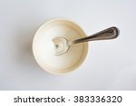 Classic Suger Bowl Open with Spoon Top View