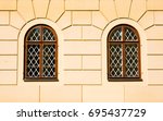 two classic windows | Shutterstock . vector #695437729