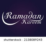 ramadan kareem english... | Shutterstock .eps vector #2138089243