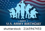 happy us army birthday... | Shutterstock .eps vector #2165967453