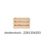 large crate and pallet wood in high res. image and isolated in white