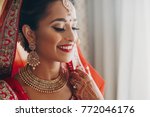 Stunning Indian Bride Dressed...