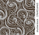 tribal tropical art pattern of... | Shutterstock .eps vector #1964016463