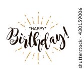 happy birthday. beautiful... | Shutterstock .eps vector #430159006