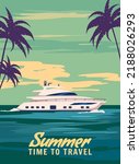 Speedboat Trip Poster Retro ...