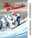 Travel Poster Ski In Canada...
