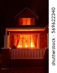 fire in the house | Shutterstock . vector #569622340