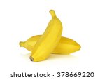 two bananas isolated on white... | Shutterstock . vector #378669220